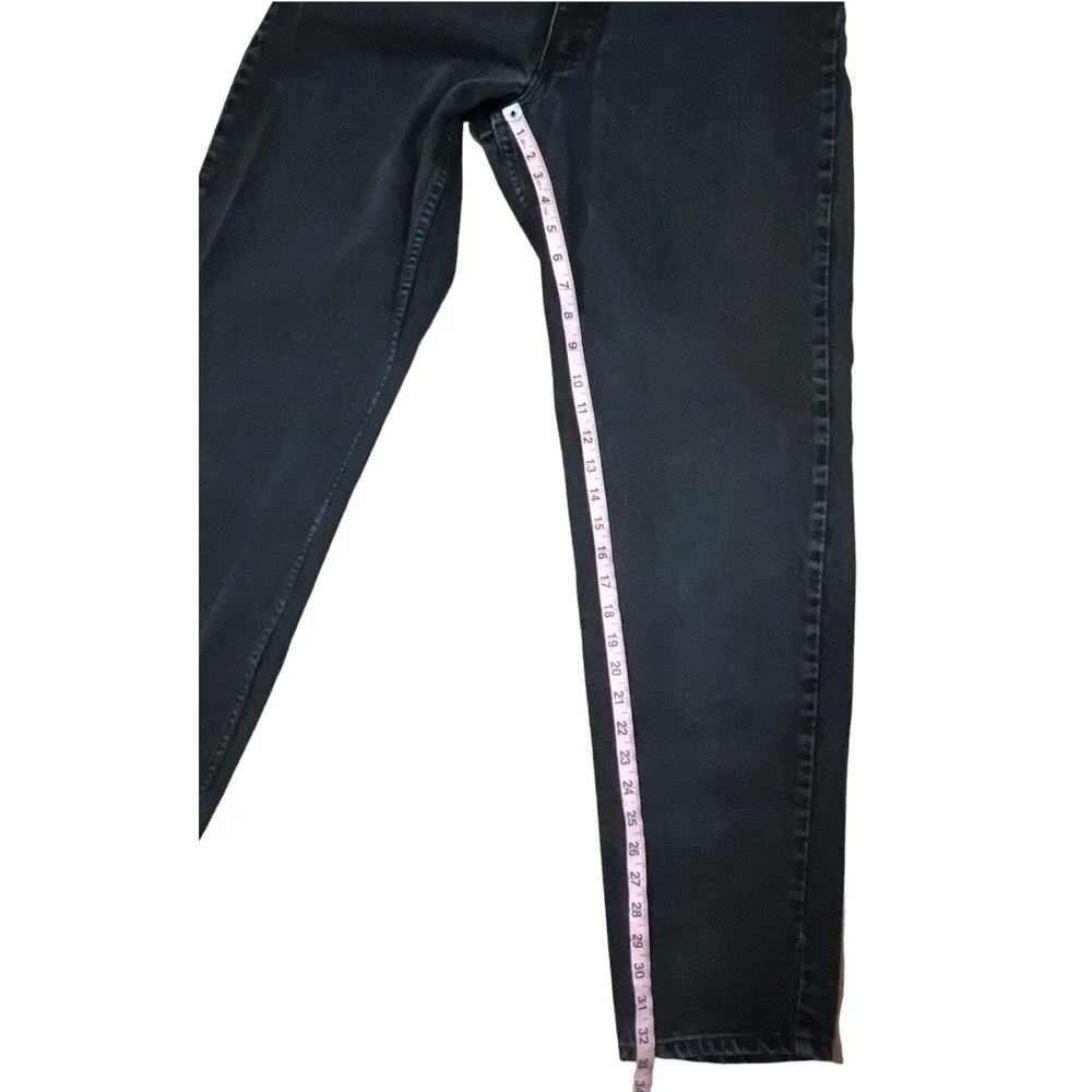 Vtg 90s Levis 550 Jeans‎ Mens 36x32.5 Black Orange Tab Student Fit Grunge